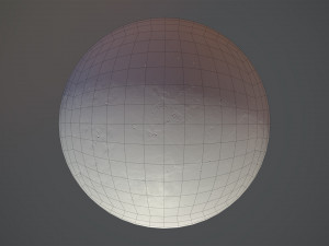 concrete hemisphere barrier painted red pack 1 v2 low poly lods 3D Model