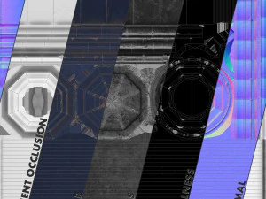 pacote de postes de amarra&ccedil;&atilde;o de barreira 3 blue v3 low poly lods Modelo 3D