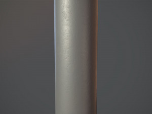 barrier bollard pack 3 gray v1 low poly lods Modelo 3D