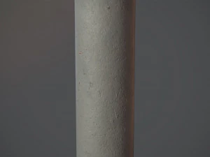 barrier bollard pack 3 gray v3 low poly lods 3D Model
