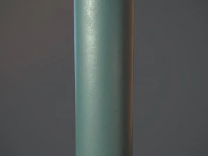 barrier bollard pack 3 green v1 low poly lods 3D Model