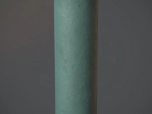 barrier bollard pack 3 green v3 low poly lods 3D Model