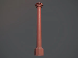 barri&egrave;repaalpakket 3 rode v2 laag poly loden 3D Model