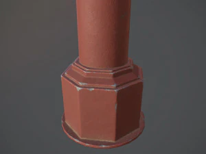 barri&egrave;repaalpakket 3 rode v2 laag poly loden 3D Model