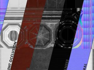 बैरियर बोलार्ड पैक 3 रेड वी3 लो पॉली लॉड्स 3D मॉडल