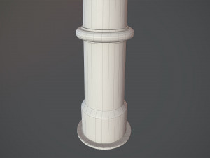 barrier bollard pack 5 black v1 low poly lods 3D Model