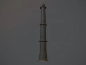 बैरियर बोलार्ड पैक 5 ब्लैक वी3 लो पॉली लॉड्स 3D मॉडल