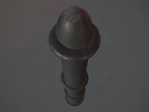 बैरियर बोलार्ड पैक 5 ब्लैक वी3 लो पॉली लॉड्स 3D मॉडल