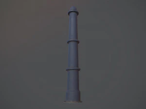 pacote de poste de amarra&ccedil;&atilde;o de barreira 5 blue v3 low poly lods Modelo 3D
