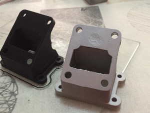 derbi flat reed petal reed block intake reed box intake reed valve 3D प्रिंट मॉडल