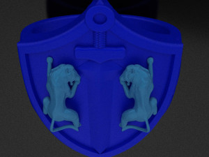 lions ring 3D-printmodel