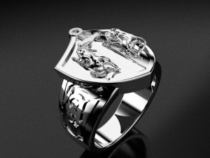 lions ring Modelo de Impressão 3D