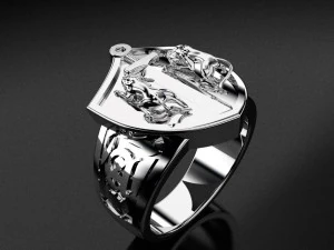 lions ring 3D Print Model