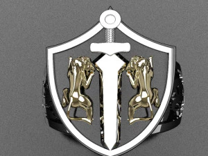 lions ring 3D Print Model