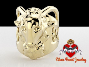 baphomet ring 3D प्रिंट मॉडल