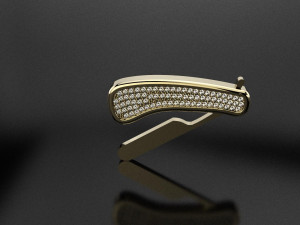 barber blade pendant 3D-printmodel