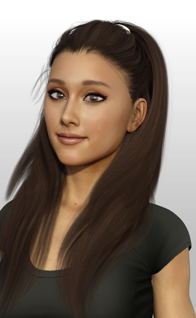 ariana grande photorealistic bundle 3D Model .c4d .max .obj .3ds .fbx .stl .blend 