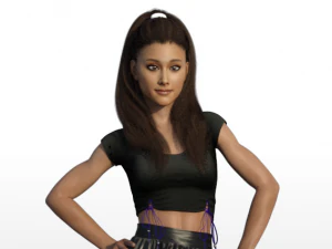 ariana grande photorealistic bundle 3D Model