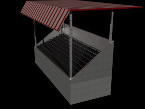 tribune Modèle 3D