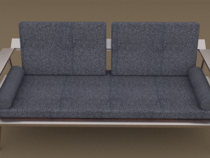 low-poly sofa 3D मॉडल
