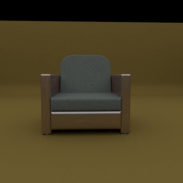 armchair 3D Model .c4d .max .obj .3ds .fbx .stl .blend