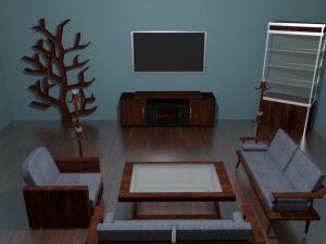 living room package 3D मॉडल