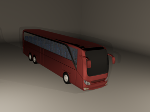 high poly bus 3D मॉडल