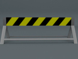 road blocks package 3D Model