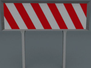 road blocks package 3D Model