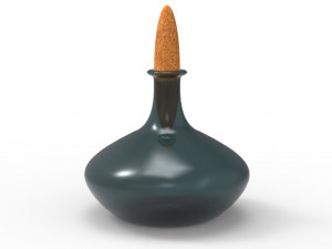 glass bottles 3Dモデル