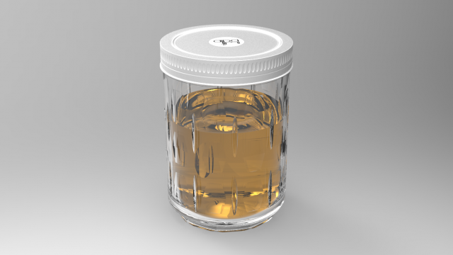 honey glass 3Dモデル .c4d .max .obj .3ds .fbx .stl .blend 