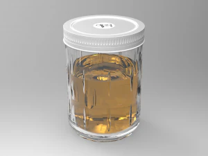 bicchiere di miele Modello 3D