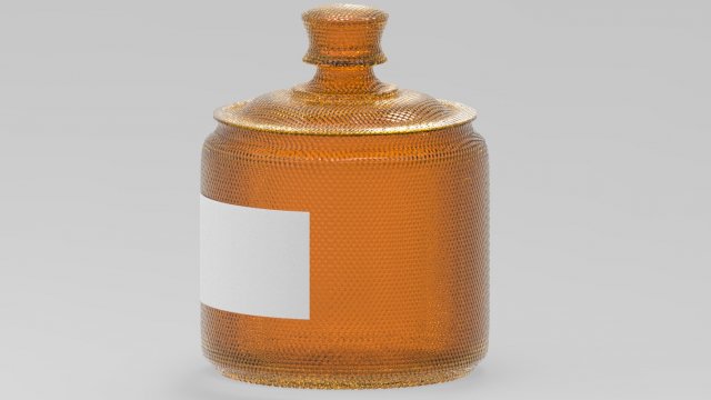 glass-jar-5 Model 3D .c4d .max .obj .3ds .fbx .stl .blend