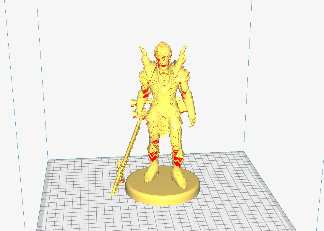 swordsman 3D Print Model .c4d .max .obj .3ds .fbx .stl .blend