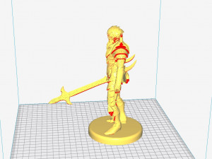 swordsman Model Cetak 3D