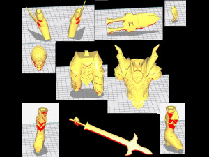 swordsman 3D 打印模型