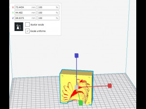 rooster mold 3D-printmodel