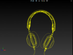 audio headphones 3D मॉडल