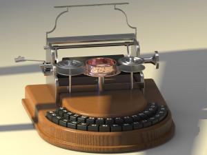 circle typewriter 3D मॉडल