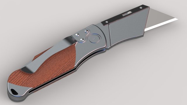 utility knife 3D मॉडल .c4d .max .obj .3ds .fbx .stl .blend 