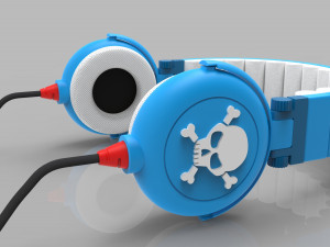 scull lightweight headphones 3D मॉडल