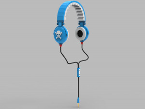 scull lightweight headphones 3D मॉडल