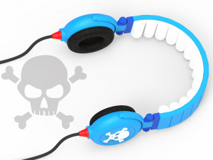 scull lightweight headphones 3D मॉडल