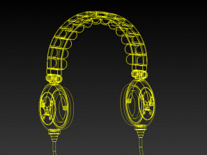 scull lightweight headphones 3D मॉडल