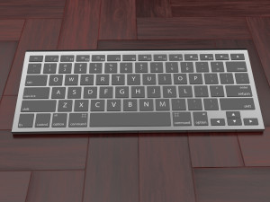 wireless keyboard 3D मॉडल
