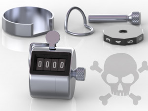 tally counter 3D 모델