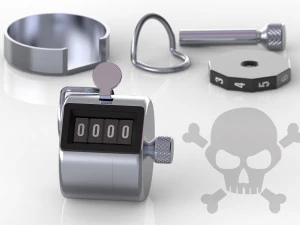 tally counter 3D Model