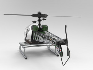medical helicopter Modello 3D