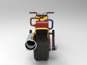sporty motorcycle 3D Модель