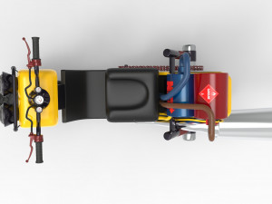 sporty motorcycle 3D Модель